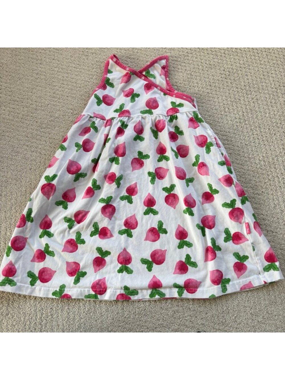Le top radish pink and white summer dress